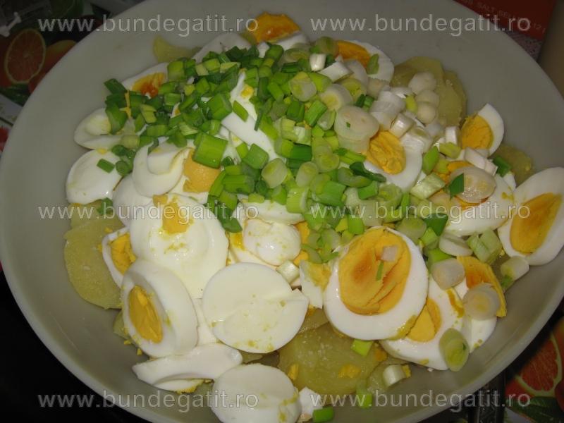 Salata de cartofi cu oua si masline