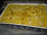 Budinca de paste cu branza si turmeric